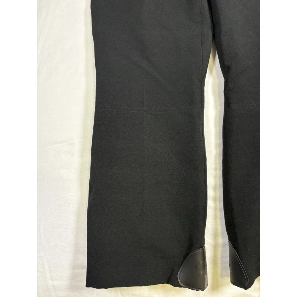 Vintage Roffe Ski Pants Men's 34 x 29 Black Stretch Jet Pants Made in USA Retro